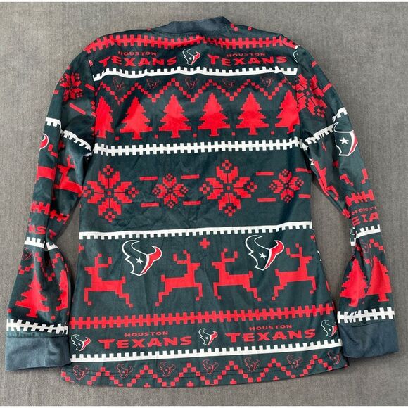 Houston Texans Pajama Set Mens M Navy Red NFL Football Fan Christmas‎ Lounge PJs - Picture 4 of 10